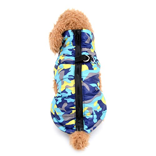 ranhy Wasserdicht Winddicht Camo Vest Puppy Pet Harness Jacke kaltem Wetter Gepolsterte Weste Mantel für kleine Hund Warm Coats von Ranphy