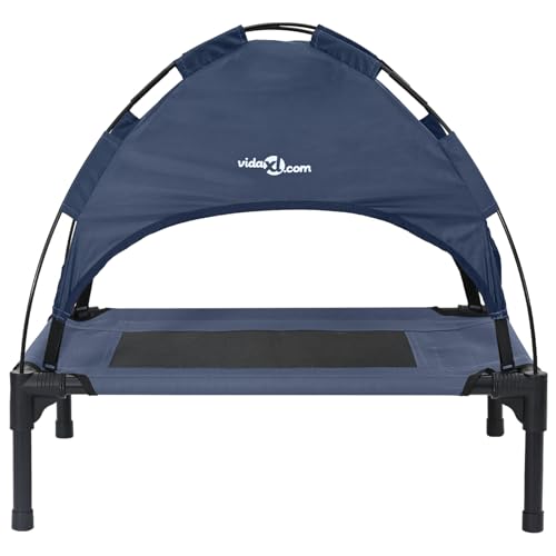 Rantry Erhöhtes Hundebett Marineblau Stahl, Nylon 76 x 62 x 70.5 cm Hundebett Model42008178 von Rantry