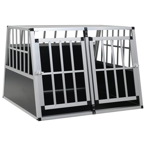 Rantry Hundetransportbox mit Doppeltür 94 x 88 x 69 cm Hundetransportbox Hundetüren, Möbel Model170665 von Rantry