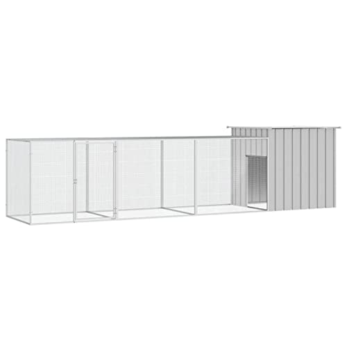 Rantry Käfig für Hühner, grau, 400 x 91 x 100 cm, verzinkter Stahl, Tierkäfig für Hühner, Kaninchen Rantry Käfig für Hühner, grau, 400 x 91 x 100 cm, verzinkter Stahl, Tierkäfig für Hühner, Kaninchen von Rantry