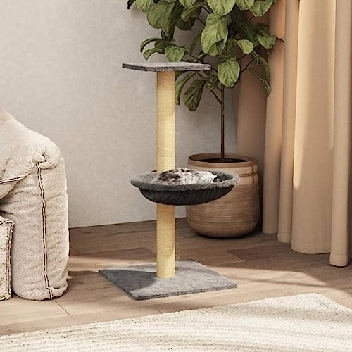 Rantry Katzenbaum mit Kratzbaum Sisal Hellgrau 74 cm, Katzenspielzeug, Katzenspielzeug, Kratzbaum für Katzen, Kratzbaum Rantry Katzenbaum mit Kratzbaum Sisal Hellgrau 74 cm, Katzenspielzeug, Katzenspielzeug, Kratzbaum für Katzen, Kratzbaum von Rantry