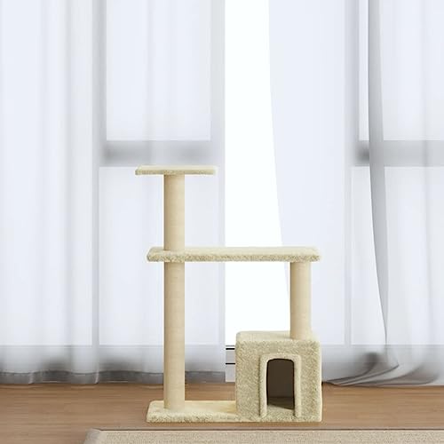 Rantry Katzenbaum mit Kratzbaum aus Sisal Creme 70 cm, Katzenspielzeug, Katzenspielzeug, Kratzbaum für Katzen, Kratzbaum Rantry Katzenbaum mit Kratzbaum aus Sisal Creme 70 cm, Katzenspielzeug, Katzenspielzeug, Kratzbaum für Katzen, Kratzbaum von Rantry