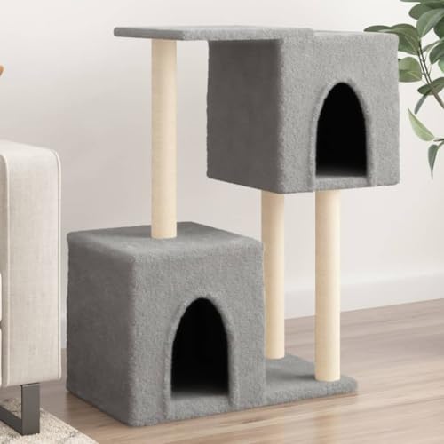 Rantry Katzenbaum mit Kratzbaum aus Sisal hellgrau 86 cm, Katzenspielzeug, Katzenspielzeug, Kratzbaum für Katzen, Kratzbaum Rantry Katzenbaum mit Kratzbaum aus Sisal hellgrau 86 cm, Katzenspielzeug, Katzenspielzeug, Kratzbaum für Katzen, Kratzbaum von Rantry