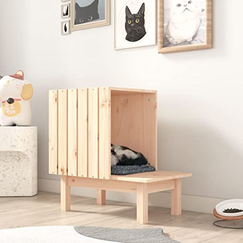 Rantry Katzenhaus 60 x 36 x 60 cm aus massivem Kiefernholz, Rantry Katzenhaus 60 x 36 x 60 cm aus massivem Kiefernholz, von Rantry