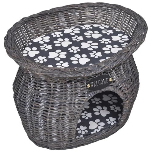Rantry Kuschelhöhle für Katzen Haustiere mit Kissen Weide Haustierbedarf Model170222 Rantry Kuschelhöhle für Katzen Haustiere mit Kissen Weide Haustierbedarf Model170222 von Rantry