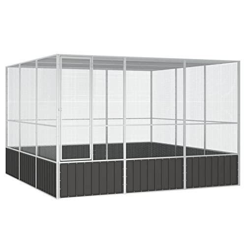 Rantry Mobiler Vogelkäfig Anthrazit 302,5 x 324,5 x 211,5 cm Stahl verzinkt Rantry Mobiler Vogelkäfig Anthrazit 302,5 x 324,5 x 211,5 cm Stahl verzinkt von Rantry
