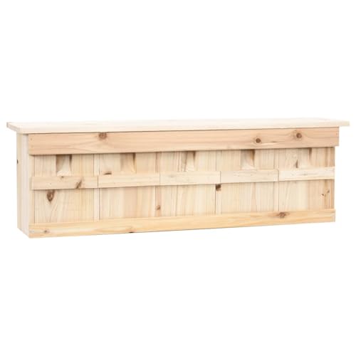 Rantry Spatzenhaus 5-Fach 68x15x21 cm Tannenholz Vogelh?uschen Model47245 von Rantry