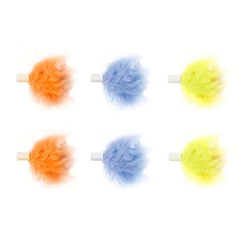 6 Pcs Interactive For Cat Toy Feathers Replacement For Head For FOFO For Cat Exercise Indoor Toy For Cat Toys Re Cat Wand Toys For Indoor Cats Feather von Ranuw