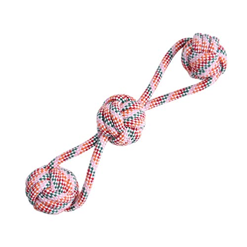 Dog Rope Toy For Puppy Teething Interactive Cotton Rope Chew Toy For Small Dog 3 Ball String Dog Toy For Langeweile Dog Chew Toy For Small Medium Large Dogs Puppies Teething For Teeth Cleaning Rope von Ranuw