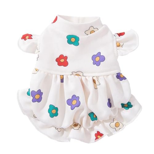 Frühling Sommer Hund Mädchen Rock Mit Blumendruck Dekorationen Outdoor Walking Hund Kaninchen Universal Kleid Leichte Hund Röcke Für Kleine Hunde Mädchen Hund Röcke Für Große Hunde Mädchen Hund Rock von Ranuw