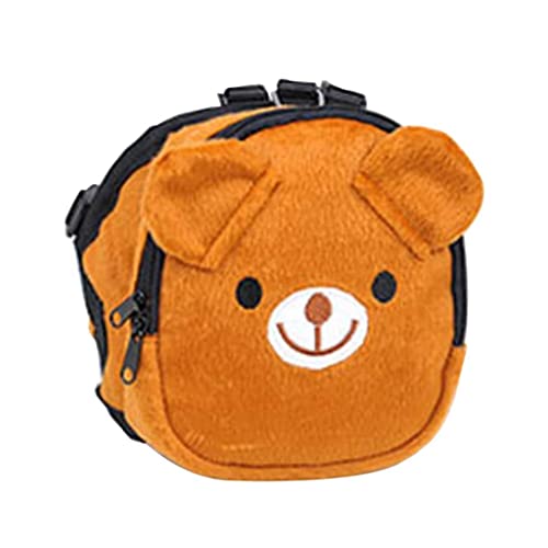 Hunderucksack mit niedlichem braunem Bären-Design für kleine Rassen, Wandern, tägliches Spazierengehen, Rucksack für große Hunde von Ranuw