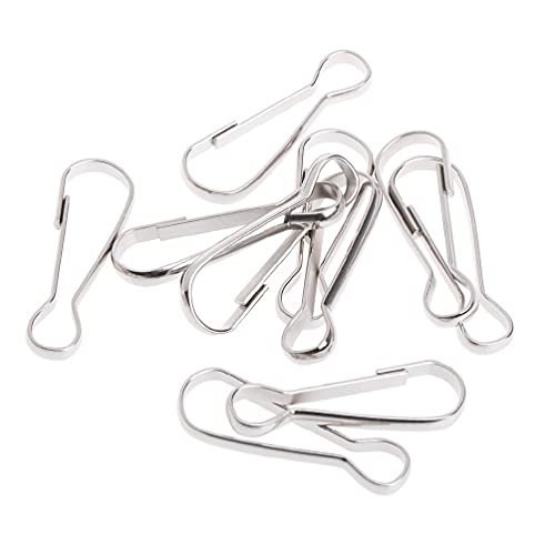 Ranuw 10 Stücke Vogel Spielzeug Haken Edelstahl Papagei Spielzeug Teile Anti Stecker Für Hängenden Schaukel Nest Obst Feeder Vogel Glocke von Ranuw