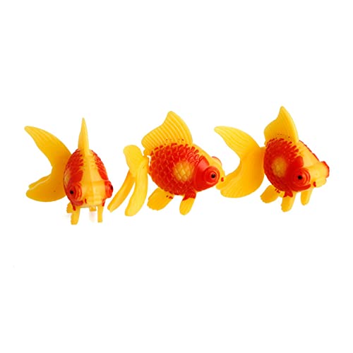 Ranuw 3-teilige Künstliche Aquarienfische Aus Kunststoff Realistische Bewegliche Kleine Fische Ornament Für Garnelenbecken Aquarium Heizung Lichtthermometer Kies Sand Dekorationen Fische von Ranuw