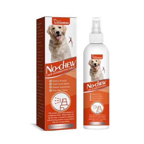 Ranuw Hundespray Stop The Chew für Indoor-Hunde Training Speichern Schuhe Für Welpen Und Hunde Sicher Für Möbel Und Mehr Hund Kein Kauspray von Ranuw