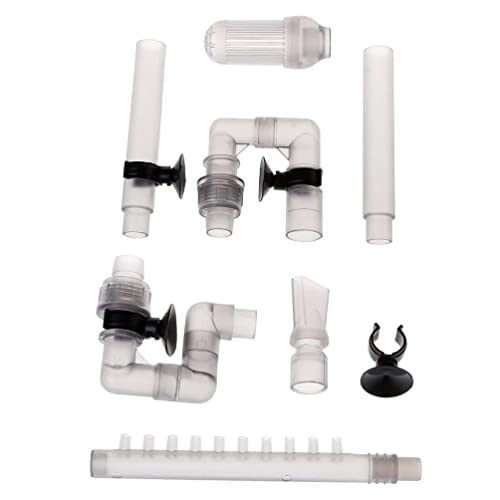 Ranuw Zubehör Für Außenfilter Für Aquarien Zufluss Und Abflussrohr Set Für Aquarien Kanisterfilter Passend Zu 12-mm Schlauch Schlauchanschlüssen Adapter Gartenwasserrohr Schnellschläuche Anschluss von Ranuw