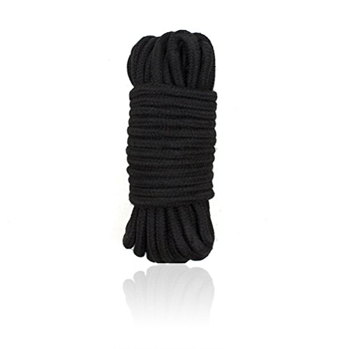 Rapidly 1 Stück 5 Meter Seil, SM Seil für Bett Sexspiele,Fesseln Seil (Schwarz) von Rapidly