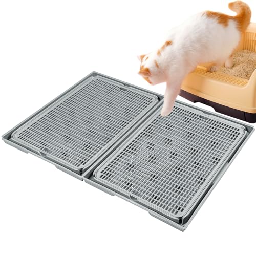 Rarenut Spleißbare Katzentoilettenmatte, fängt Unordnung von Katzentoilette und Futternapf auf, weich auf Katzenpfoten, leicht zu reinigen, rutschfest, Haustierzubehör, 2 Stück, Dunkelgrau Rarenut Spleißbare Katzentoilettenmatte, fängt Unordnung von Katzentoilette und Futternapf auf, weich auf Katzenpfoten, leicht zu reinigen, rutschfest, Haustierzubehör, 2 Stück, Dunkelgrau von Rarenut
