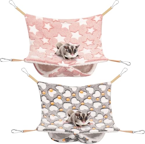 Rarihem 2er Pack Haustierkäfig Hängematte für Kleintiere Hängematte für Frettchen im Käfig, Hamster, Meerschweinchen, Frettchen und Chinchillas zum Spielen und Schlafen Kinderbett Rarihem 2er Pack Haustierkäfig Hängematte für Kleintiere Hängematte für Frettchen im Käfig, Hamster, Meerschweinchen, Frettchen und Chinchillas zum Spielen und Schlafen Kinderbett von Rarihem