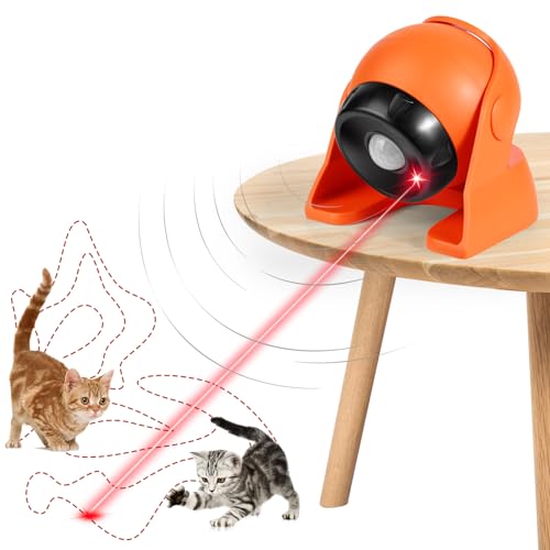 Rawhui Katzenspielzeug Selbstbeschäftigung Katzenspielzeug Elektrisch Interaktives Katzenspielzeug Cat Toys Intelligenzspielzeug für Katzen Kitten (Orange) von Rawhui