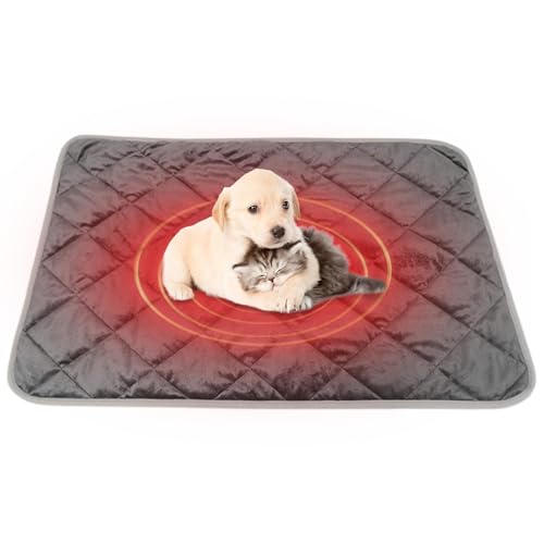 Beheizte Haustiermatte Mit Temperaturerkennung Für Hunde - Haustierheizmatte Für Hunde | Bequemes Selbstheizendes Kissen Für Haustiere, Tap von Raxove