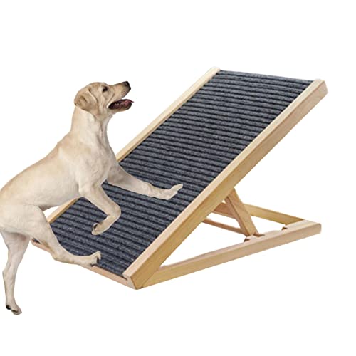 Cat Scratch Ramp, Adjustable Height Up to 16 Inch, Wooden Adjustable Angle Cat Scratcher, Anti-Slip Cat Scratch Pad, Cat Scratching Pad for Training Claw, Cat Cardboard Scratcher for Pets von Raxove