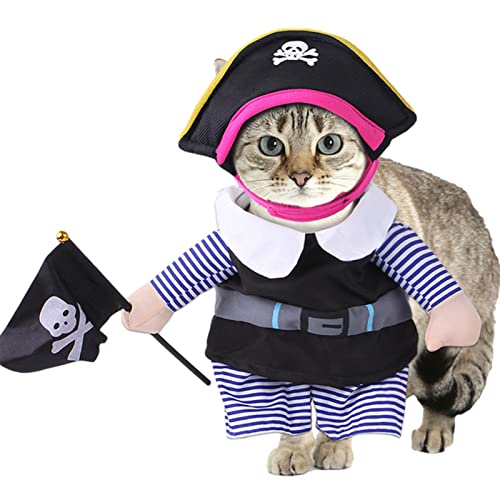 Haustier-Piraten-Kleidung - Lustige Hundekostüme Kostüme Katzenkleidung Verkleiden,Halloween Party Bekleidung Kleidung für Hunde Katze Raxove von Raxove