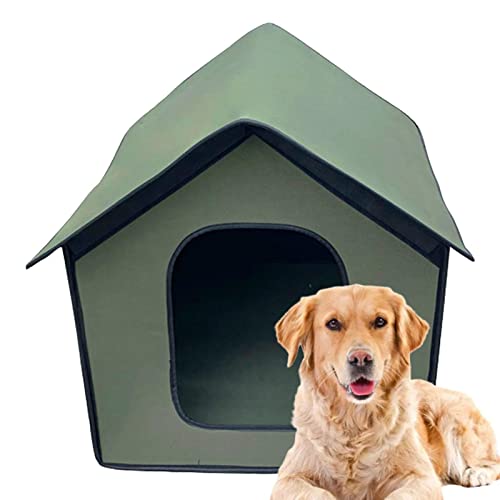 Haustierhaus für Draußen, wasserdichte und isolierte Katzenhütte, wasserdichter Katzenschutz mit abnehmbarer weicher Matte, halbgeschlossenes warmes Hundehaus für kleine Hunde Haustierhaus für Draußen, wasserdichte und isolierte Katzenhütte, wasserdichter Katzenschutz mit abnehmbarer weicher Matte, halbgeschlossenes warmes Hundehaus für kleine Hunde von Raxove