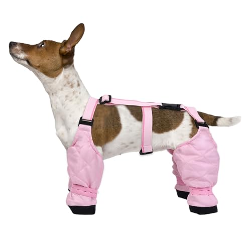 Hunde-Leggings für Haustiere, Pfoten-Hundestiefel-Leggings, Hunde-Leggings mit wärmerem Stiefel, wasserdichte Leggings für Pfotenschutz, Hunde-Schneestiefel für den Winter, Anti-Fall-Hund im Freien von Raxove