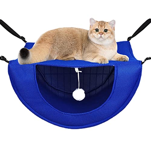 Katzenkäfig-Hängematte, weiches Plüsch-Katzenbett mit lustigem Ball, hängende Haustierhängematte Käfig, bequemes Haustierzubehör für Indoor-Katzen, kleine Hunde, Kaninchen oder andere Kleintiere Katzenkäfig-Hängematte, weiches Plüsch-Katzenbett mit lustigem Ball, hängende Haustierhängematte Käfig, bequemes Haustierzubehör für Indoor-Katzen, kleine Hunde, Kaninchen oder andere Kleintiere von Raxove