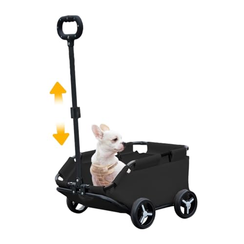 Kinderwagen für Käfig für Haustiere – Kinderwagen für Katzen mit einer Traglast von 7 kg | Leichter Kinderwagen für Hunde | Multifunktionaler Haustierwagen mit Rädern | Klappwagen P von Raxove