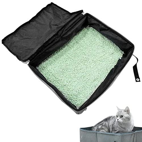 Raxove Faltbare Katzenbox, Kätzchen-Tablett mit waschbarem Katzenkotbeutel, wasserdichte Katzenbox für Reisen, Hauswirtschaft für Katze Raxove Faltbare Katzenbox, Kätzchen-Tablett mit waschbarem Katzenkotbeutel, wasserdichte Katzenbox für Reisen, Hauswirtschaft für Katze von Raxove
