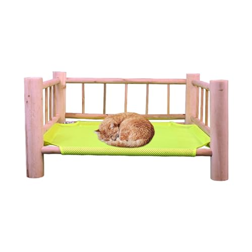 Raxove Freistehende Katzenhängematte aus, Katzenhängematte, erhöhtes Haustierbett aus - Hölzerne Haustier-Hängematte, Hundebett,Hängematte mit Oxford-Stoffpolster, einfache Montage und Raxove Freistehende Katzenhängematte aus, Katzenhängematte, erhöhtes Haustierbett aus - Hölzerne Haustier-Hängematte, Hundebett,Hängematte mit Oxford-Stoffpolster, einfache Montage und von Raxove