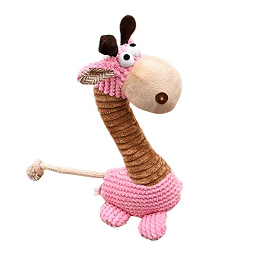 Raxove Gefüllte Giraffe Hundespielzeug - Unzerstörbarer Hund Plüsch Giraffe Hund quietschendes Spielzeug - Plüsch-Hund, weiches Quietschspielzeug, Robustes Hundespielzeug für Aggressive Kauer großer von Raxove