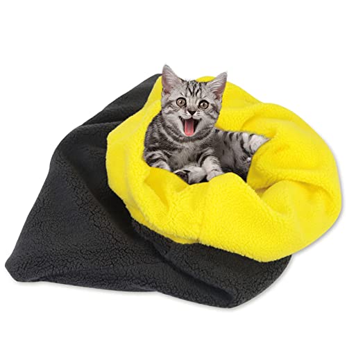 Raxove Katzenbett Höhle, bequemer Katzenschlafsack, Haustierschlafbett, waschbar, weiches Fleece-Höhlenbett für den Winter, warmes Bettnest für Katzen, Kätzchen, Welpen Raxove Katzenbett Höhle, bequemer Katzenschlafsack, Haustierschlafbett, waschbar, weiches Fleece-Höhlenbett für den Winter, warmes Bettnest für Katzen, Kätzchen, Welpen von Raxove