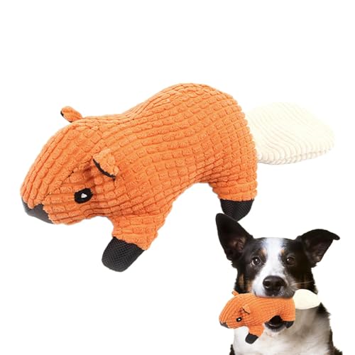Raxove Plüsch-Eichhörnchen-Hundespielzeug, quietschendes Eichhörnchen-Hundespielzeug | Beißspielzeug für Welpen mit Quietscher - Stofftier-Hundespielzeug, bereicherndes Spielzeug für kleine Hunde Raxove Plüsch-Eichhörnchen-Hundespielzeug, quietschendes Eichhörnchen-Hundespielzeug | Beißspielzeug für Welpen mit Quietscher - Stofftier-Hundespielzeug, bereicherndes Spielzeug für kleine Hunde von Raxove