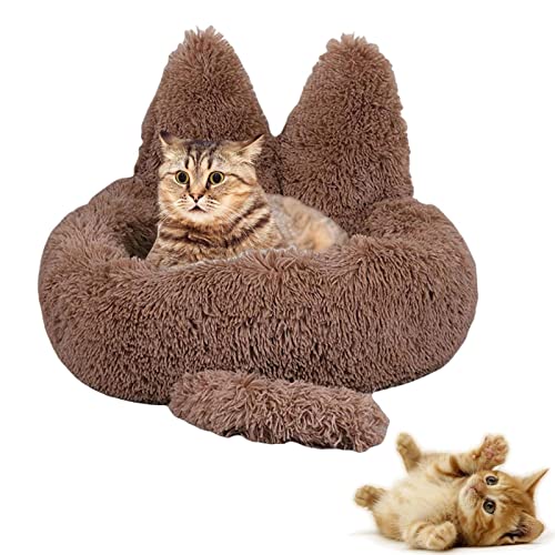 Raxove Plüsch-Haustierbett, bequemes Donut-Kuschelbett, rund, ultraweich, maschinenwaschbar, Hunde- und Katzenkissen, rundes Haustierbett mit rutschfester Unterseite Raxove Plüsch-Haustierbett, bequemes Donut-Kuschelbett, rund, ultraweich, maschinenwaschbar, Hunde- und Katzenkissen, rundes Haustierbett mit rutschfester Unterseite von Raxove