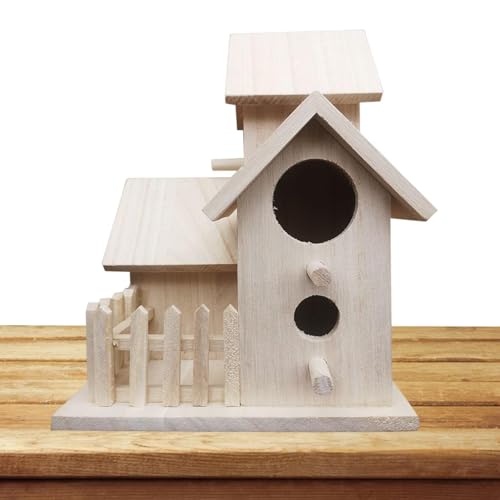 Raxove Unlackierte Vogelhäuser aus – Tragbares, natürliches unlackiertes Holzvogelhaus zum Bemalen | Vogelnest-Stil Vogelhütte für Kinder, Malerei, natürliche Vogelhaus-Dekoration, Raxove Unlackierte Vogelhäuser aus – Tragbares, natürliches unlackiertes Holzvogelhaus zum Bemalen | Vogelnest-Stil Vogelhütte für Kinder, Malerei, natürliche Vogelhaus-Dekoration, von Raxove