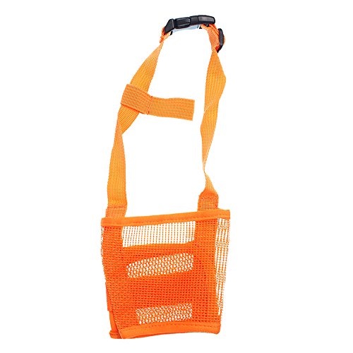 RayLineDo® Maulkorb für Hunde, atmungsaktiv, Nylon-Netzgewebe, verstellbar, Beißen, Kauen, Vorbeugung, Sicherheitsgurt, weich, Anti-Bell-Maulkorb für kleine, mittelgroße und große Hunde, Größe M, von RayLineDo