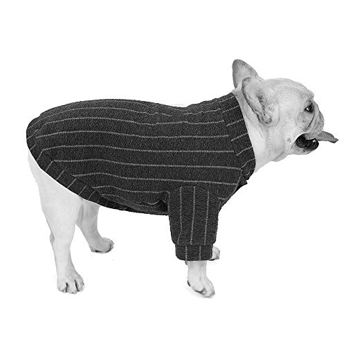 RayMinsin Haustier-Kleidung für Hunde und Katzen, mit Knöpfen, für Herbst und Winter, Mops, Gesetzbekämpfung, Shar Pei, Fat Dog, Bulldogge, Baseball, Haustier-Kleidung, Zubehör von RayMinsin