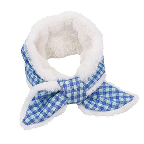 RayMinsin Haustier-Schal Lätzchen verstellbar plus Samt Stil Hund Katze Kaninchen Winter Warm Urlaub Kleid Zubehör von RayMinsin