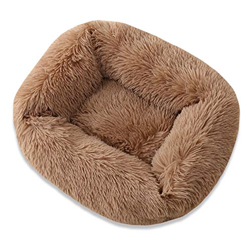 RayMinsin Hunde- und Katzenbett, Plüsch, quadratisch, Haustierhütte für große, mittelgroße und kleine Hunde, Herbst und Winter, Schlafhütte, Hundehütte, Katzenhütte, Haustierbedarf (Dunkelbraun, S) RayMinsin Hunde- und Katzenbett, Plüsch, quadratisch, Haustierhütte für große, mittelgroße und kleine Hunde, Herbst und Winter, Schlafhütte, Hundehütte, Katzenhütte, Haustierbedarf (Dunkelbraun, S) von RayMinsin