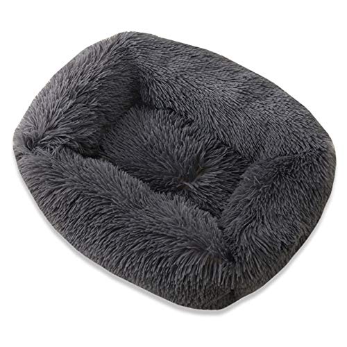 RayMinsin Hunde- und Katzenbett, Plüsch, quadratisch, Haustierhütte für große, mittelgroße und kleine Hunde, Herbst und Winter, Schlafhütte, Hundehütte, Katzenhütte, Haustierbedarf (Dunkelgrau, M) RayMinsin Hunde- und Katzenbett, Plüsch, quadratisch, Haustierhütte für große, mittelgroße und kleine Hunde, Herbst und Winter, Schlafhütte, Hundehütte, Katzenhütte, Haustierbedarf (Dunkelgrau, M) von RayMinsin