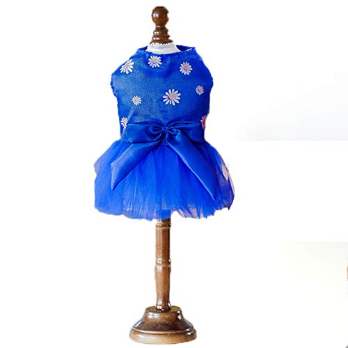 RayMinsino Bowknot Gaze Rock Prinzessin Kleid Blumenkleid Mädchen Pettiskirt Katze und Hund Kostüm von RayMinsino