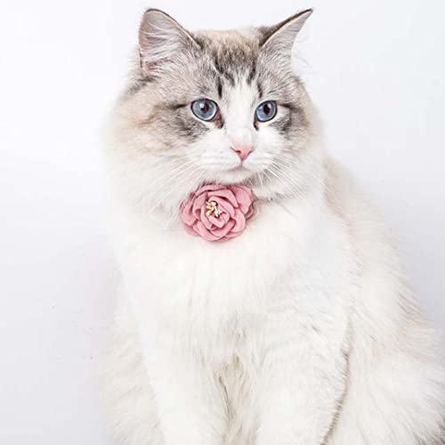 RayMinsino Camellia Katzenhalsband, für kleine und mittelgroße Haustiere, verstellbar von RayMinsino