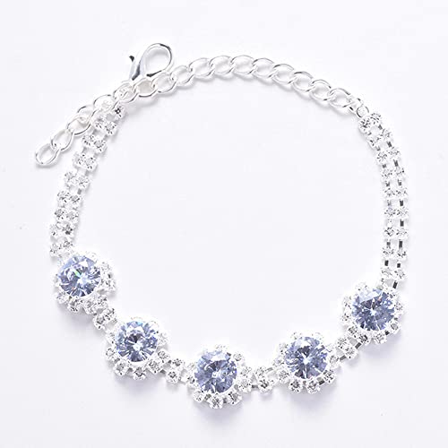 RayMinsino Haustier-Zirkon-Blumen-Diamant-Halskette, verstellbares Anziehhalsband, Katzen- und Hundeschmuck, Halskette, geeignet für kleine und mittelgroße Katzen und Hunde RayMinsino Haustier-Zirkon-Blumen-Diamant-Halskette, verstellbares Anziehhalsband, Katzen- und Hundeschmuck, Halskette, geeignet für kleine und mittelgroße Katzen und Hunde von RayMinsino