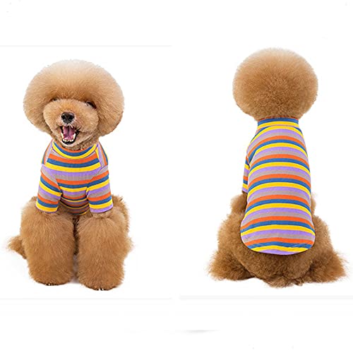 RayMinsino Haustierkleidung, gestreiftes lässiges Strickhemd, zweibeiniger Schlafanzug für Hunde, Teddy, Gesetzsbekämpfung, Hausdienst von RayMinsino