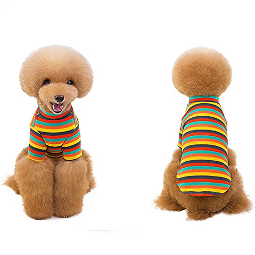 RayMinsino Haustierkleidung, gestreiftes lässiges Strickhemd, zweibeiniger Schlafanzug für Hunde, Teddy, Gesetzsbekämpfung, Hausdienst von RayMinsino