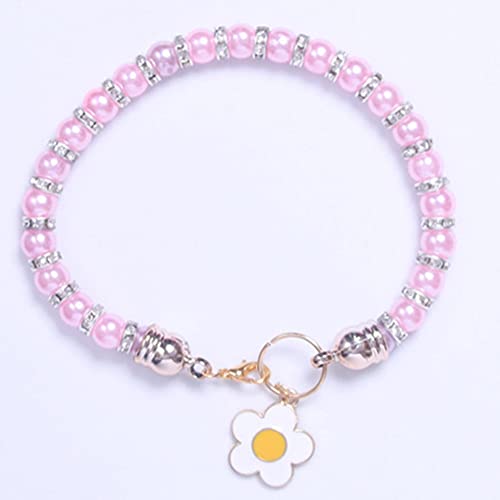 RayMinsino Pet Pearl Halsbänder Diamant Halsbänder Katze und Hund Halsband Zubehör Haustier Liefert von RayMinsino