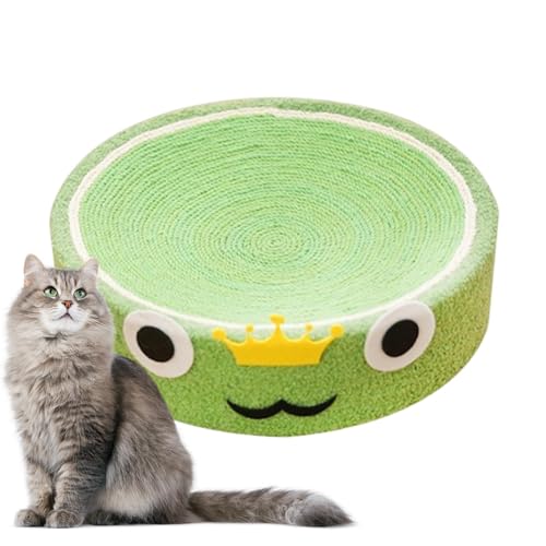 Cat Scratching Board Round - 40x40x10cm Katzenkratzbretter Rund, Katzenkratzer Sisal, Rundes Katzenbett Sisal, Krallenschärfendes Katzenspielzeug Mit Fruchtdesign, Green Cat Scratching Board Round - 40x40x10cm Katzenkratzbretter Rund, Katzenkratzer Sisal, Rundes Katzenbett Sisal, Krallenschärfendes Katzenspielzeug Mit Fruchtdesign, Green von Raypontia