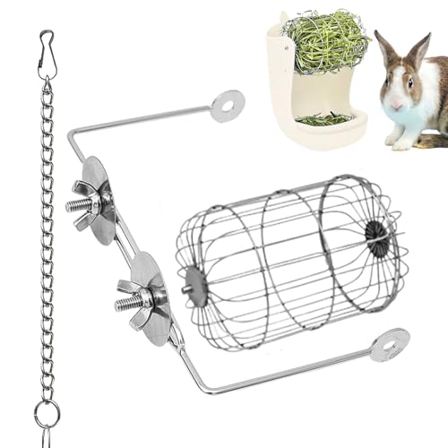 Raypontia Chinchilla Heuraufe,Edelstahl Heugitter - Futterorganizer Mit Aufbewahrung Und Spender Für Kleintiere Wie Hamster Nagetiere Und Wiesenbewohner Raypontia Chinchilla Heuraufe,Edelstahl Heugitter - Futterorganizer Mit Aufbewahrung Und Spender Für Kleintiere Wie Hamster Nagetiere Und Wiesenbewohner von Raypontia